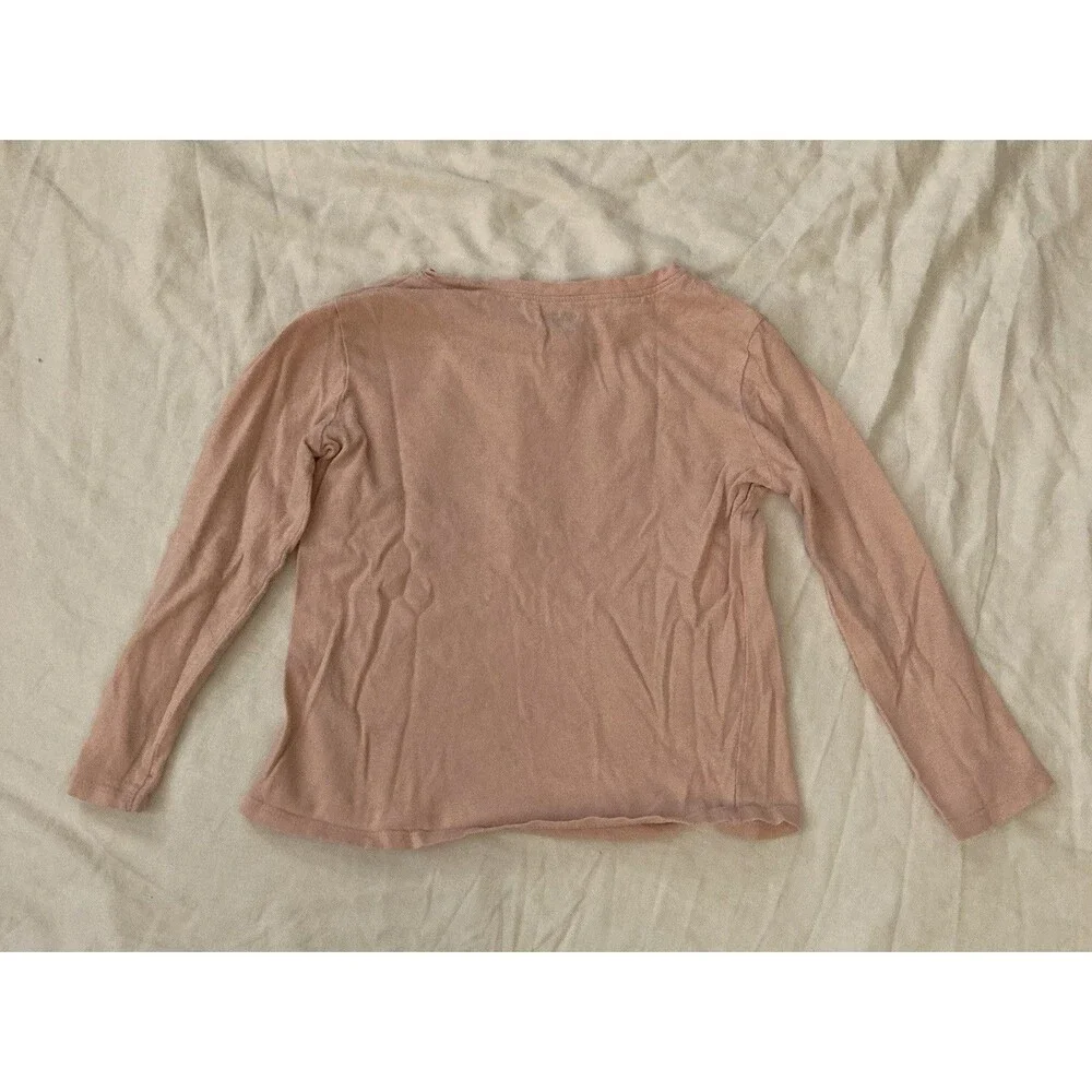 5T Old Navy girl clothes - one piece long sleeve top | ballerina & heart theme